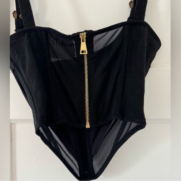 Versace Jeans Couture Buckle-strap corset tank - Picture 7 of 9